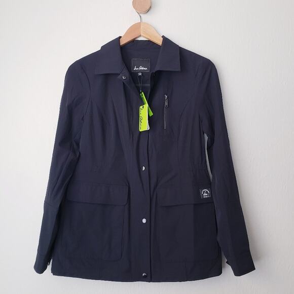 Sam Edelman Jackets & Blazers - Sam Edelman Black Waterproof Lightweight Shirt-Jacket Shacket Rain Coat Small